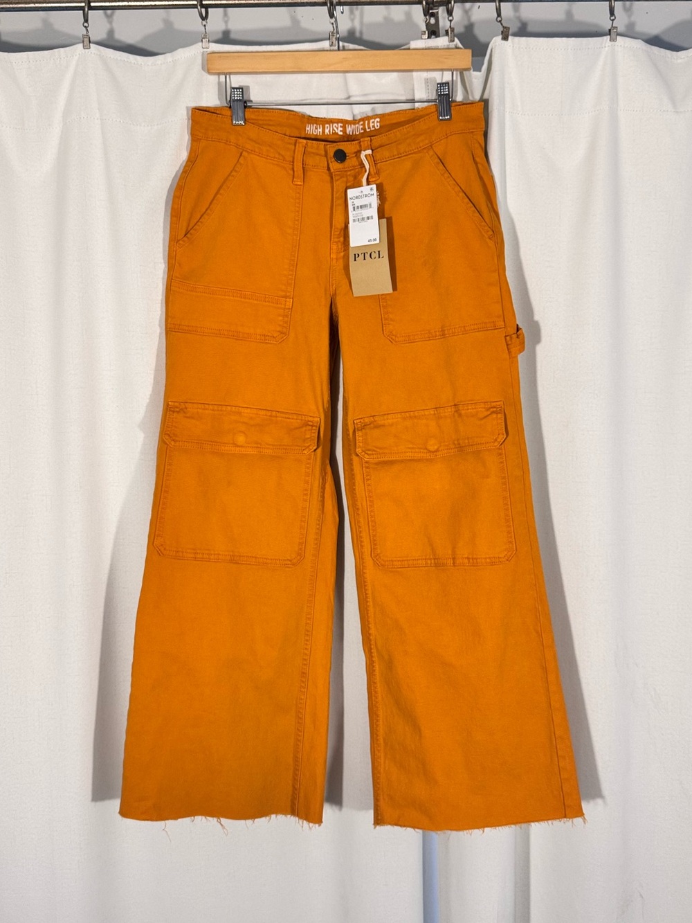 PTCL Tiger Eye High Rise Wide Leg Cargo Pants